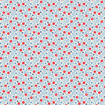Freedom A-10894-L Freedom Flowers Linen by Andover Fabrics