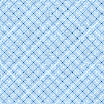 Freedom A-10896-B Parade Plaid Sky by Andover Fabrics