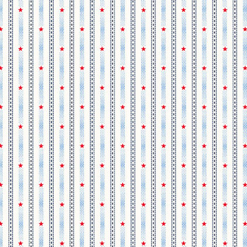 Freedom A-10898-L Patriotic Star White by Andover Fabrics