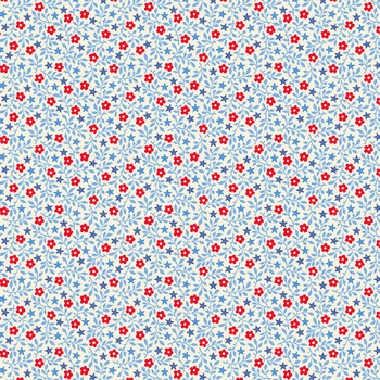 Freedom 108" Wide AW-10902-L Freedom Flowers Linen by Andover Fabrics