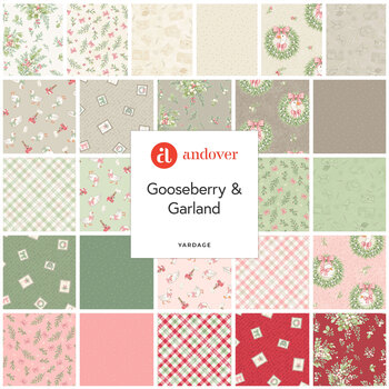 Gooseberry and Garland  Yardage by The Quilted Cow for Andover Fabrics