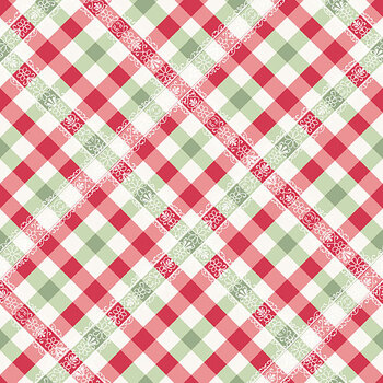 Gooseberry and Garland A-10603-R Nanas Lace Candied Apple by The Quilted Cow for Andover Fabrics
