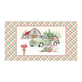 Gooseberry and Garland A-10961-L Nelsons Tree Farm Panel by The Quilted Cow for Andover Fabrics