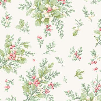 Gooseberry and Garland A-10962-L Gooseberry Winter Snow by The Quilted Cow for Andover Fabrics