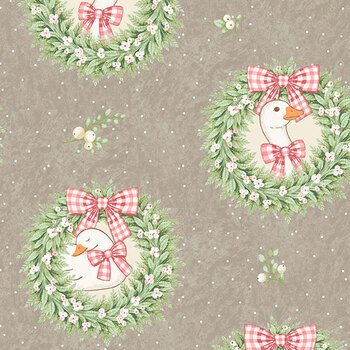 Gooseberry and Garland A-10963-N Welcome Home Toffee by The Quilted Cow for Andover Fabrics