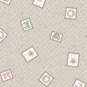 Gooseberry and Garland A-10964-N Heartfelt Birch Bark by The Quilted Cow for Andover Fabrics