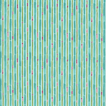 Mum's Christmas 48826-12 Aqua Painted Candy Cane by Robin Pickens for Moda Fabrics