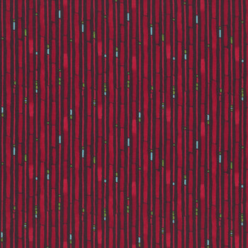 Mum's Christmas 48826-15 Burgundy Painted Candy Cane by Robin Pickens for Moda Fabrics