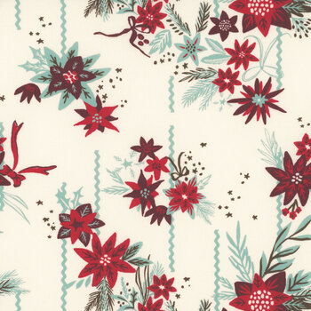 Twinkle & Tinsel 45690-11 Snow Holiday Bloom by Fancy That Design House for Moda Fabrics