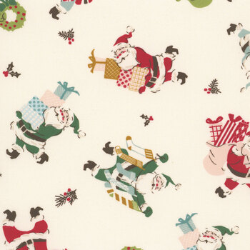 Twinkle & Tinsel 45691-11 Snow Jolly Santa by Fancy That Design House for Moda Fabrics