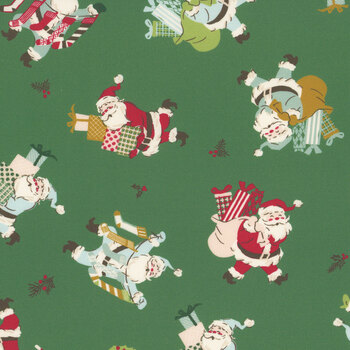 Twinkle & Tinsel 45691-16 Pine Jolly Santa by Fancy That Design House for Moda Fabrics