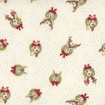 Twinkle & Tinsel 45692-11 Snow Darling Deer by Fancy That Design House for Moda Fabrics