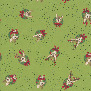 Twinkle & Tinsel 45692-15 Fern Darling Deer by Fancy That Design House for Moda Fabrics
