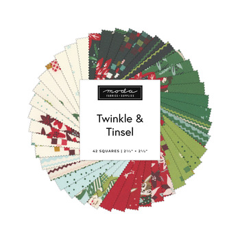 Twinkle & Tinsel  Mini Charm Pack by Fancy That Design House for Moda Fabrics - RESERVE
