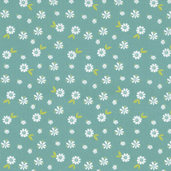 Coastal Breeze 37741-17 Teal Blossom by Sherri & Chelsi for Moda Fabrics
