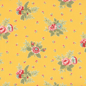 Apricot Candy 3100-13 Buttercup Rose Garden by Bunny Hill Designs for Moda Fabrics