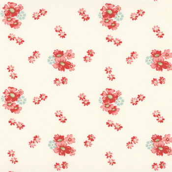 Apricot Candy 3101-29 Cloud - Rose Apricot Blossoms by Bunny Hill Designs for Moda Fabrics