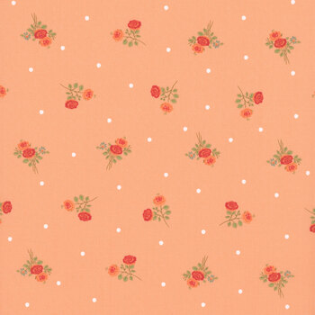Apricot Candy 3103-21 Peach Candy Rose by Bunny Hill Designs for Moda Fabrics