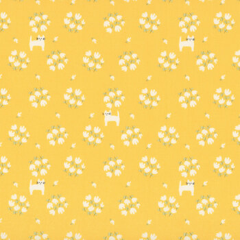 Apricot Candy 3104-13 Buttercup Tulip Patch by Bunny Hill Designs for Moda Fabrics