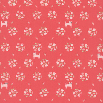 Apricot Candy 3104-18 Berry Tulip Patch by Bunny Hill Designs for Moda Fabrics