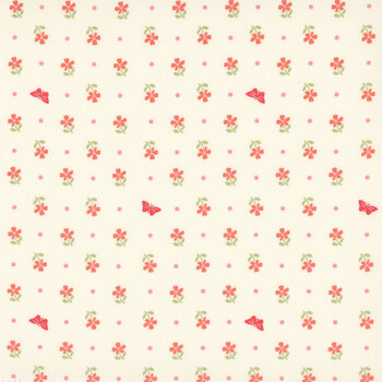 Apricot Candy 3105-11 Cloud Daisy Toss by Bunny Hill Designs for Moda Fabrics