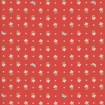 Apricot Candy 3105-19 Rose Daisy Toss by Bunny Hill Designs for Moda Fabrics