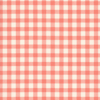 Apricot Candy 3106-20 Coral Gingham Check by Bunny Hill Designs for Moda Fabrics