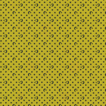 Boo Valley RS4201-16 Moon Stars Pistachio by Ruby Star Society for Moda Fabrics