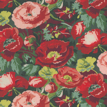 Hearth & Holly 30800-13 Spruce Christmas Rose by BasicGrey for Moda Fabrics
