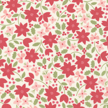 December Darling 31810-11 Snow Christmas Flower by My Sew Quilty Life for Moda Fabrics