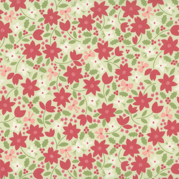 December Darling 31810-19 Leaf Christmas Flower by My Sew Quilty Life for Moda Fabrics