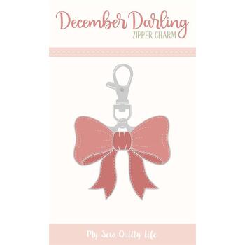 December Darling Bow Zipper Charm