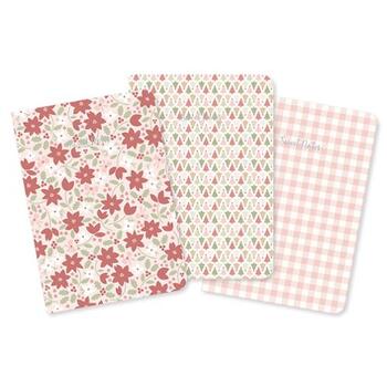 December Darling Set of 3 Notebooks - Stitched