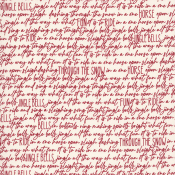 Christmas Vacation 55753-11 Vanilla - Red Jingle Bells by Sweetwater for Moda Fabrics