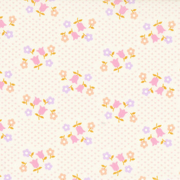 Posy 14153-11 Ivory Tulip Patch by Stacy Lee Creative for Moda Fabrics
