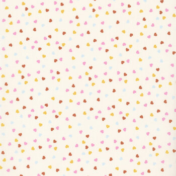 Posy 14156-11 Ivory Fluttered Hearts by Stacy Lee Creative for Moda Fabrics