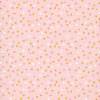 Posy 14156-12 Pink Fluttered Hearts by Stacy Lee Creative for Moda Fabrics