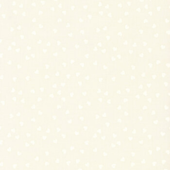 Posy 14156-21 Ivory - White Fluttered Hearts by Stacy Lee Creative for Moda Fabrics