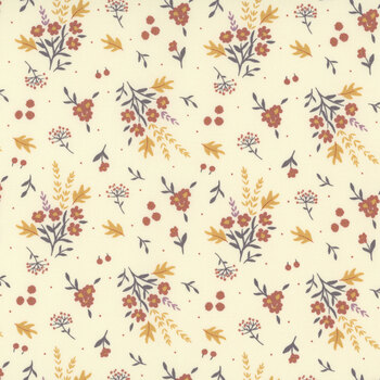 Autumn Rising 43231-11 Cloud Bashful Blossoms by Sweetfire Road for Moda Fabrics