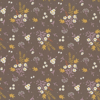 Autumn Rising 43231-15 Bark Bashful Blossoms by Sweetfire Road for Moda Fabrics