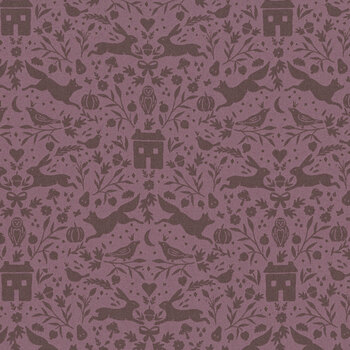 Autumn Rising 43232-13 Plum Autumn House by Sweetfire Road for Moda Fabrics