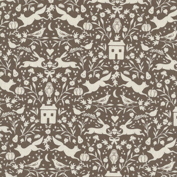 Autumn Rising 43232-15 Bark Autumn House by Sweetfire Road for Moda Fabrics