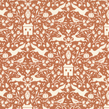 Autumn Rising 43232-16 Rust Autumn House by Sweetfire Road for Moda Fabrics