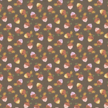 Autumn Rising 43234-15 Bark Etched Acorn by Sweetfire Road for Moda Fabrics