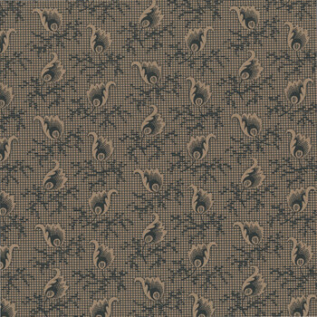 Urban Flower Farm Gatherings 49361-15 Taupe Leaf Dance by Primitive Gatherings for Moda Fabrics