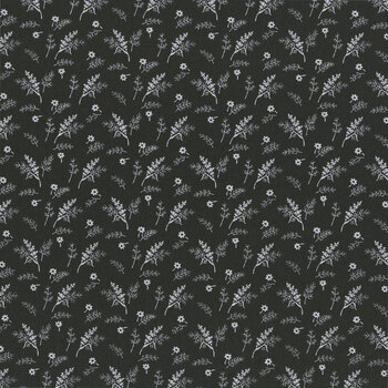 Urban Flower Farm Gatherings 49364-14 Charcoal Field Flower by Primitive Gatherings for Moda Fabrics