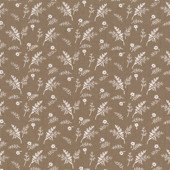 Urban Flower Farm Gatherings 49364-15 Taupe Field Flower by Primitive Gatherings for Moda Fabrics