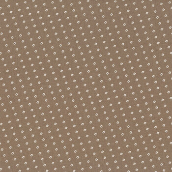 Urban Flower Farm Gatherings 49367-15 Taupe Squared by Primitive Gatherings for Moda Fabrics