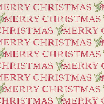 Snowy St. Nick 56224-11 Winter White Merry Christmas Lettering  by Deb Strain for Moda Fabrics
