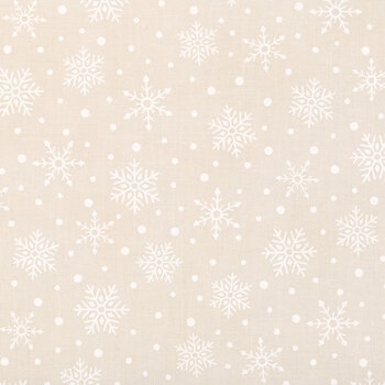 Snowy St. Nick 56226-11 Winter White Falling Snowflakes by Deb Strain for Moda Fabrics